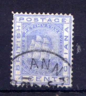 (112) Britisch - Guayana Nr.34             O  gestempelt