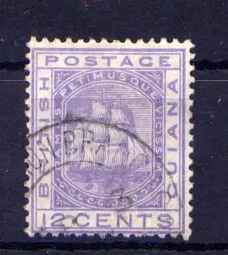 (114) Britisch - Guayana Nr.37             O  gestempelt