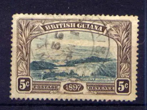 (128) Britisch - Guayana Nr.100             O  gestempelt