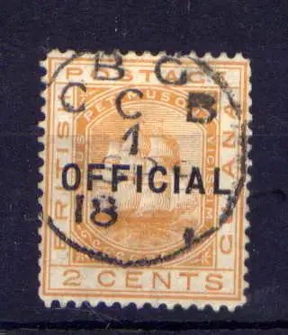 (135) Britisch - Guayana Dienst Nr.7             O  gestempelt