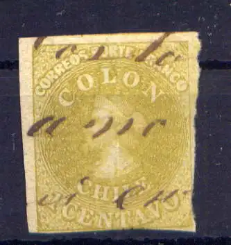 (382) Chile Nr.4             O  Handschriftlich