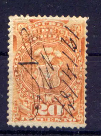 (392) Chile Stempelmarke Nr.5             O  Handschriftlich