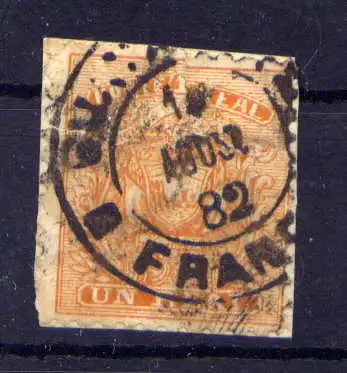 (328) Ecuador Nr.6             O  gestempelt, Briefstück