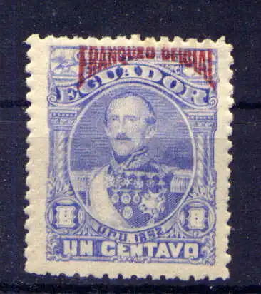 (352) Ecuador Dienst Nr.1             *  ungebraucht