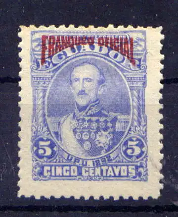 (353) Ecuador Dienst Nr.3             *  ungebraucht
