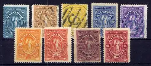 (242) El Salvador Nr.27/35              O  gestempelt + *  ungebraucht