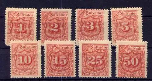 (289) El Salvador Porto Nr.9/16              *  ungebraucht 