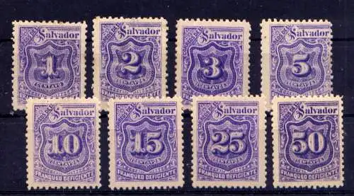 (291) El Salvador Porto Nr.25/32              *  ungebraucht 