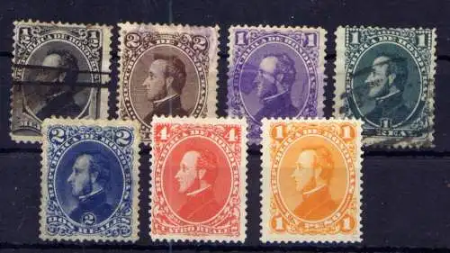 (003) Honduras Nr.15/21 x               O  gestempelt + (*)  ohne Gummierung