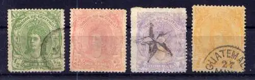 (115) Guatemala Nr.11/4                 O  gestempelt + (*)  ohne Gummierung