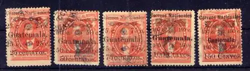 (119) Guatemala Nr.26/30                 O  gestempelt 