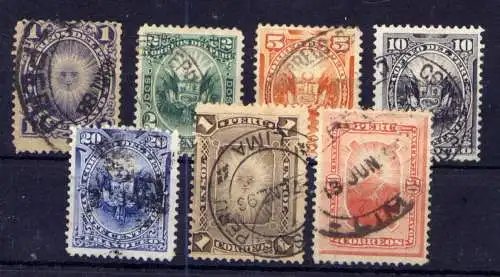 (550) Peru Nr.68/74          O  gestempelt 