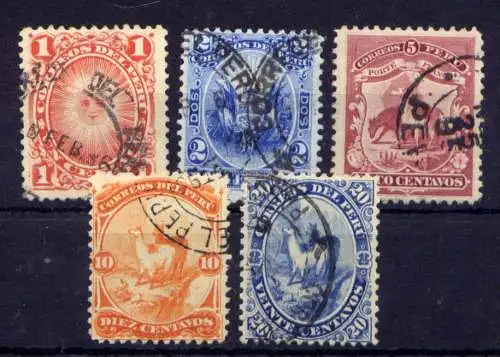 (554) Peru Nr.86/90          O  gestempelt
