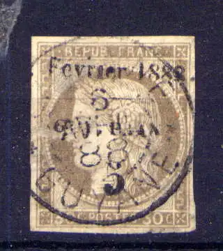 (003) Französich - Guayana Nr.8          O  gestempelt