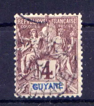 (008) Französich - Guayana Nr.31          O  gestempelt
