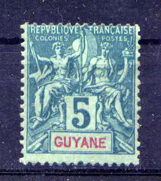 (009) Französich - Guayana Nr.32          *  ungebraucht