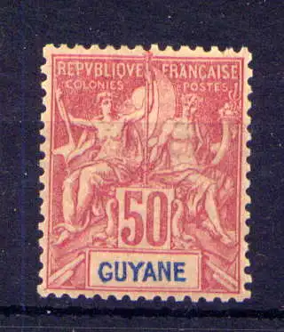 (012) Französich - Guayana Nr.39          (*)  ohne Gummierung