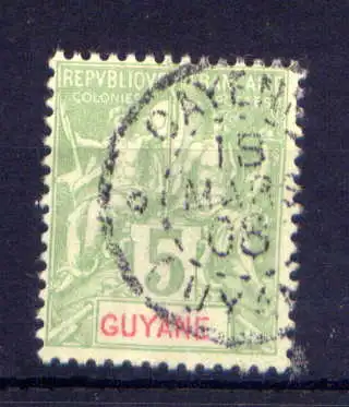 (014) Französich - Guayana Nr.43          O  gestempelt
