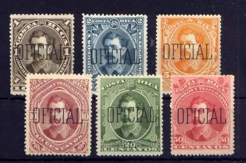 (163) Costa Rica Dienst Nr.8/13          *  ungebraucht + (*)  ohne Gummierung