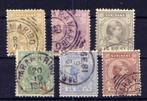 (010) Surinam Nr.29/34          O  gestempelt