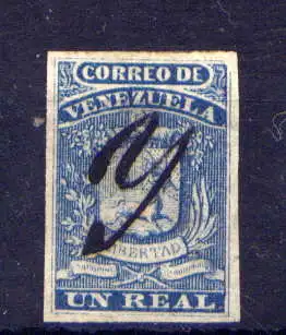 (574)  Venezuela Nr.2          O  Handschriftlich