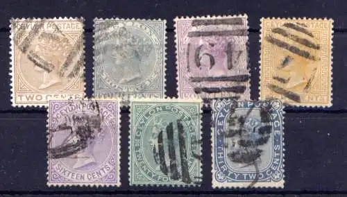 (158) Ceylon Nr.44/50               O  gestempelt