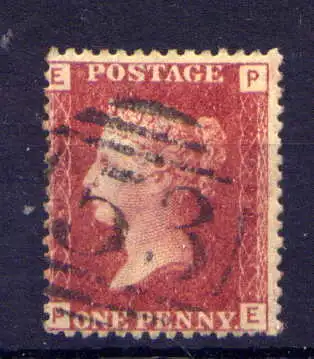 (1674) Großbritannien Nr.16 Platte:100        O  gestempelt