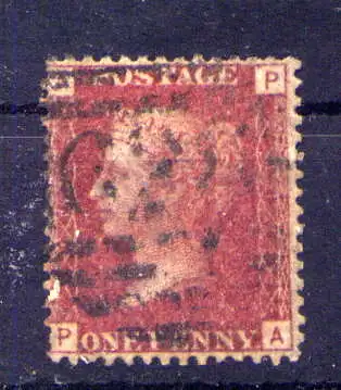 (1679) Großbritannien Nr.16 Platte:117        O  gestempelt