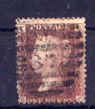 (1681) Großbritannien Nr.16 Platte:119        O  gestempelt