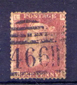 (1683) Großbritannien Nr.16 Platte:122        O  gestempelt