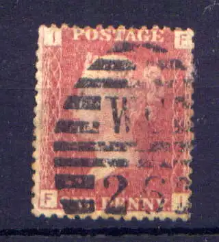 (1684) Großbritannien Nr.16 Platte:129        O  gestempelt