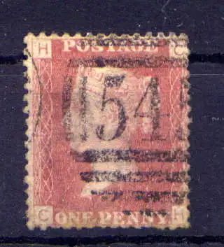 (1686) Großbritannien Nr.16 Platte:135        O  gestempelt