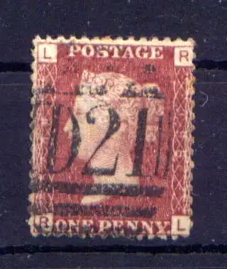 (1696) Großbritannien Nr.16 Platte:198        O  gestempelt