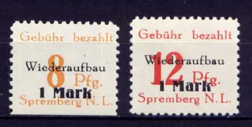 (238) Lokalausgabe Spremberg  Nr.17/8 A                   **  postfrisch