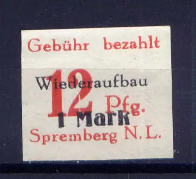 (241) Lokalausgabe Spremberg  Nr.18 B                   *  ungebraucht