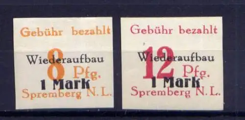 (244) Lokalausgabe Spremberg  Nr.19/20 B                   *  ungebraucht