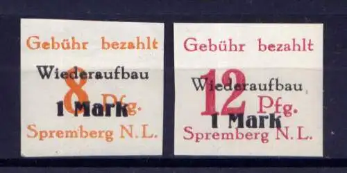 (245) Lokalausgabe Spremberg  Nr.19/20 B                   **  postfrisch