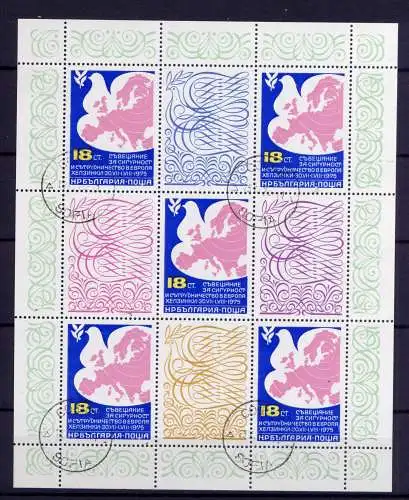(1096) Bulgarien Nr.2434 Kleinbogen       O  gestempelt