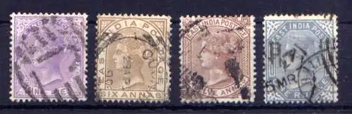 (422) Britisch-Indien Nr.27/30        O  gestempelt