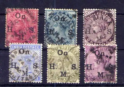 (434) Britisch-Indien Dienst Nr.26/31        O  gestempelt
