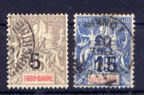 (008) Französisch Indochina Nr.22/3        O  gestempelt