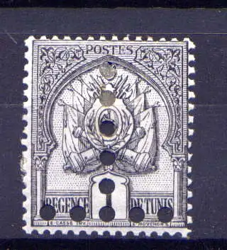 (039) Tunesien Porto Nr.1                    (*)  ohne Gummierung