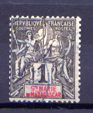 (001) St.Marie von Madagaskar Nr.1                   O  gestempelt