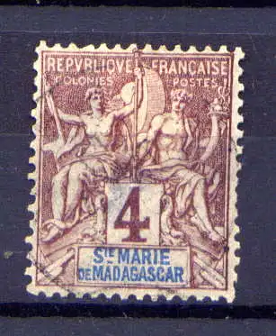 (003) St.Marie von Madagaskar Nr.3                   O  gestempelt