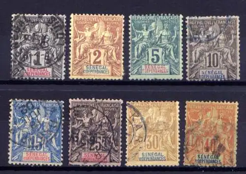 (004) Senegal ex.Nr.8/17                   O  gestempelt + *  ungebraucht