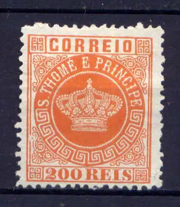 (047) Sao Tome & Principe Nr.8                   (*)  ohne Gummierung
