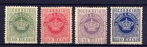 (048) Sao Tome & Principe ex.Nr.10/4                   *  ungebraucht + (*)  ohne Gummierung