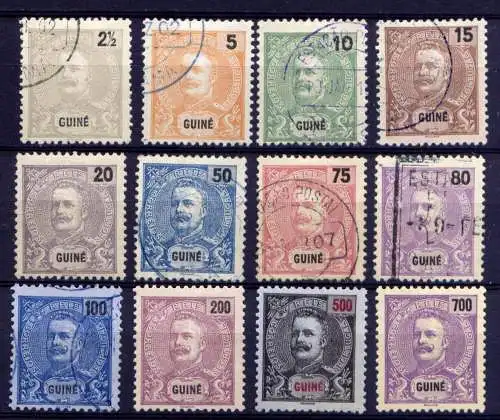 (013) Portugiesisch Guinea ex.Nr.38/52                   O  gestempelt + (*)  ohne Gummierung