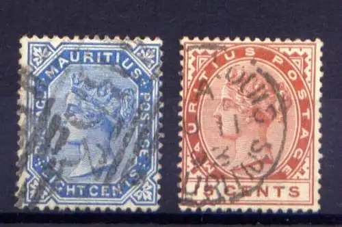 (032) Mauritius Nr.76/7                   O  gestempelt 