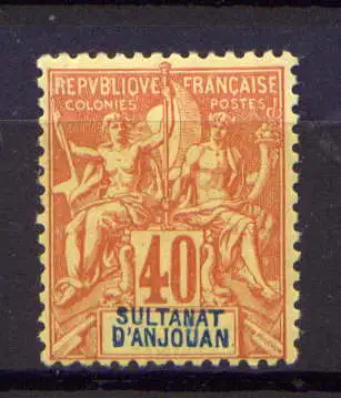 (007) Anjouan Nr.10                   *  ungebraucht